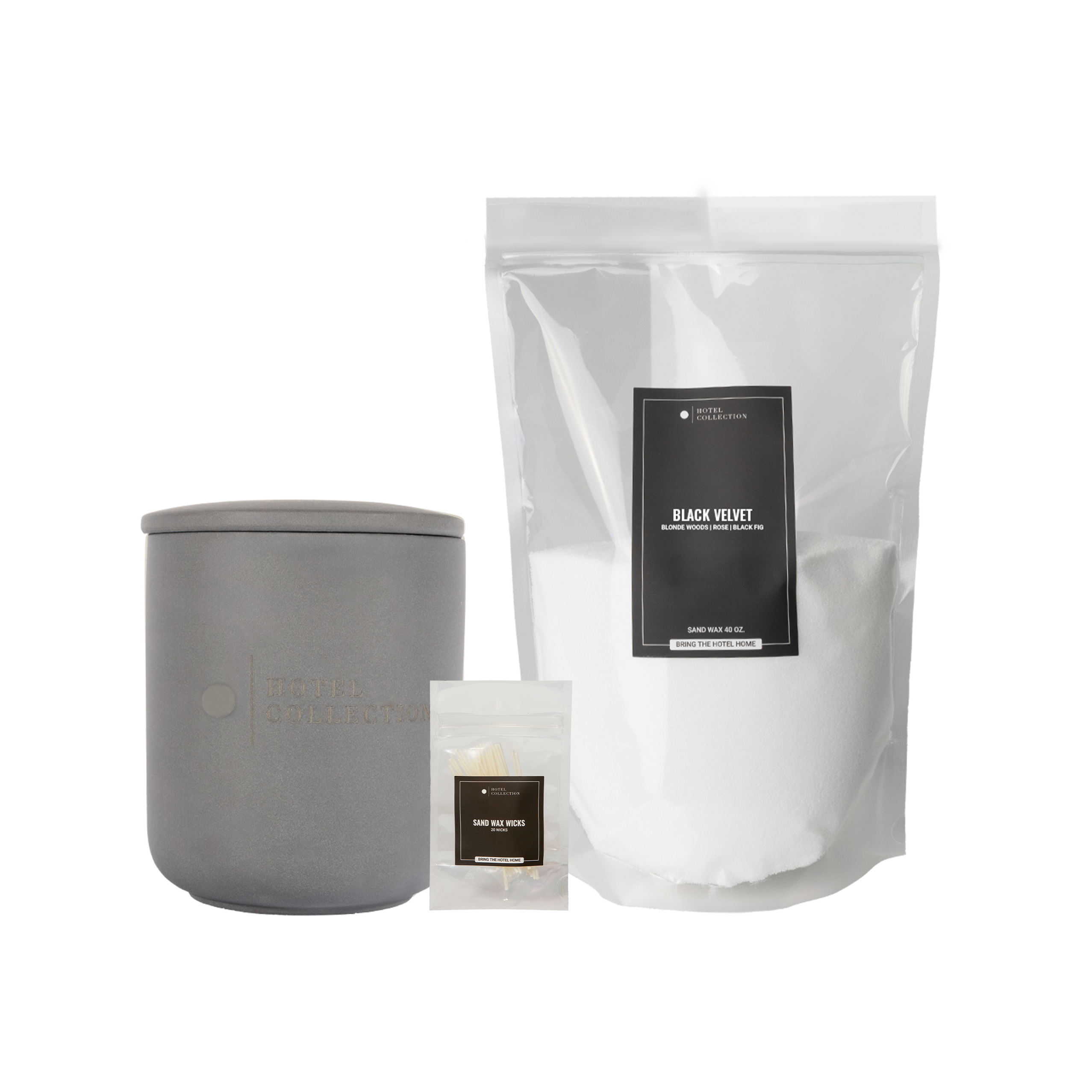 Petite Ceramic Sand Wax Set